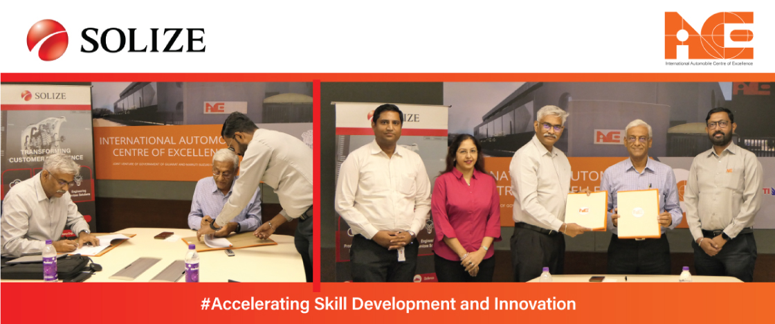 SOLIZE India and International Automobile Centre of Excellence (iACE) Sign Strategic Partnership to Drive Skill Development in the Automotive Industry
