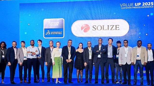 SOLIZE India Honored as Platinum Partner at VALUE UP 2025